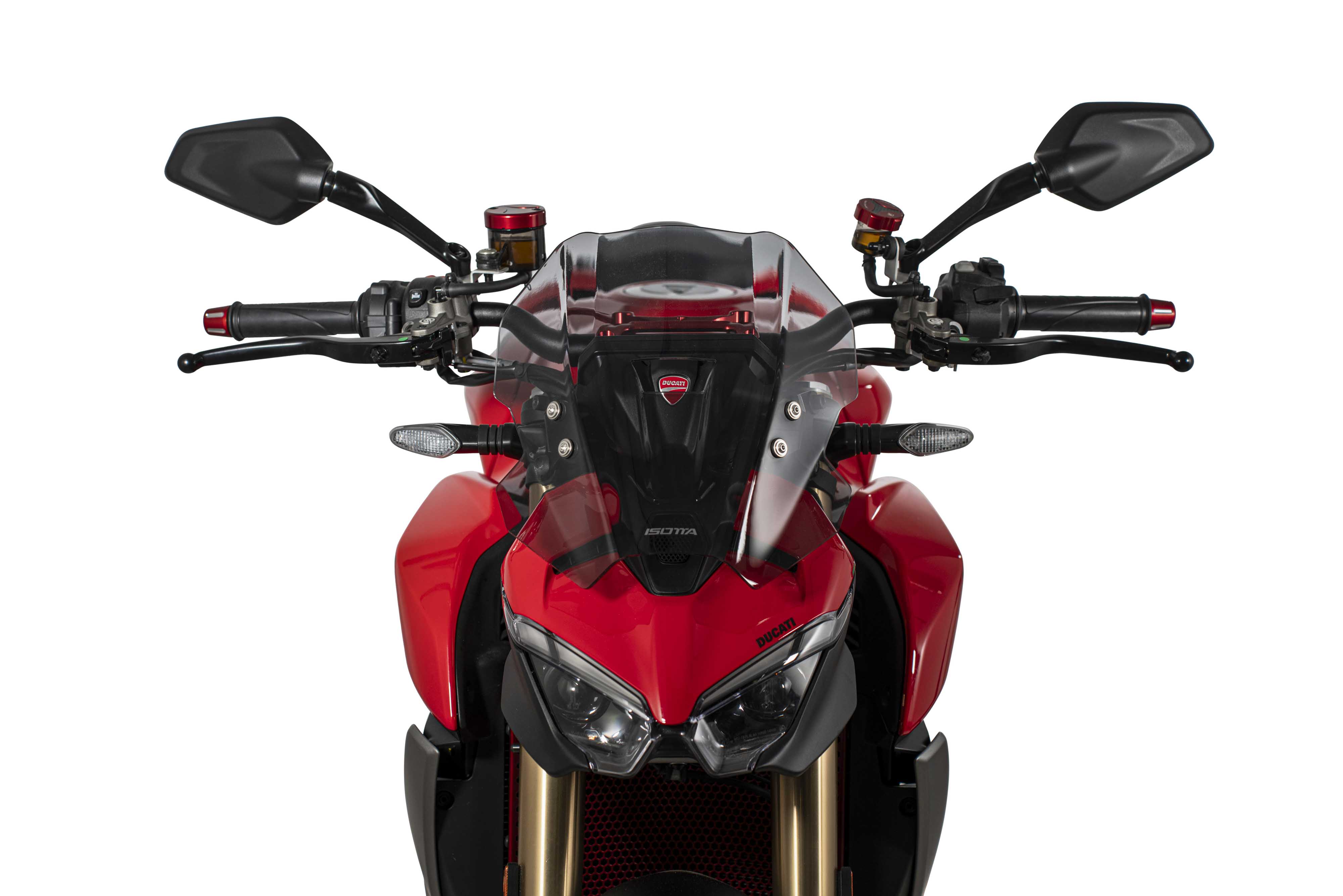Isotta Racing Sport Windscreen | Light Smoke | Dark Smoke | Matte Black | Clear | Ducati Streetfighter V2 2025>2026 - Pyramid Motorcycle Accessories