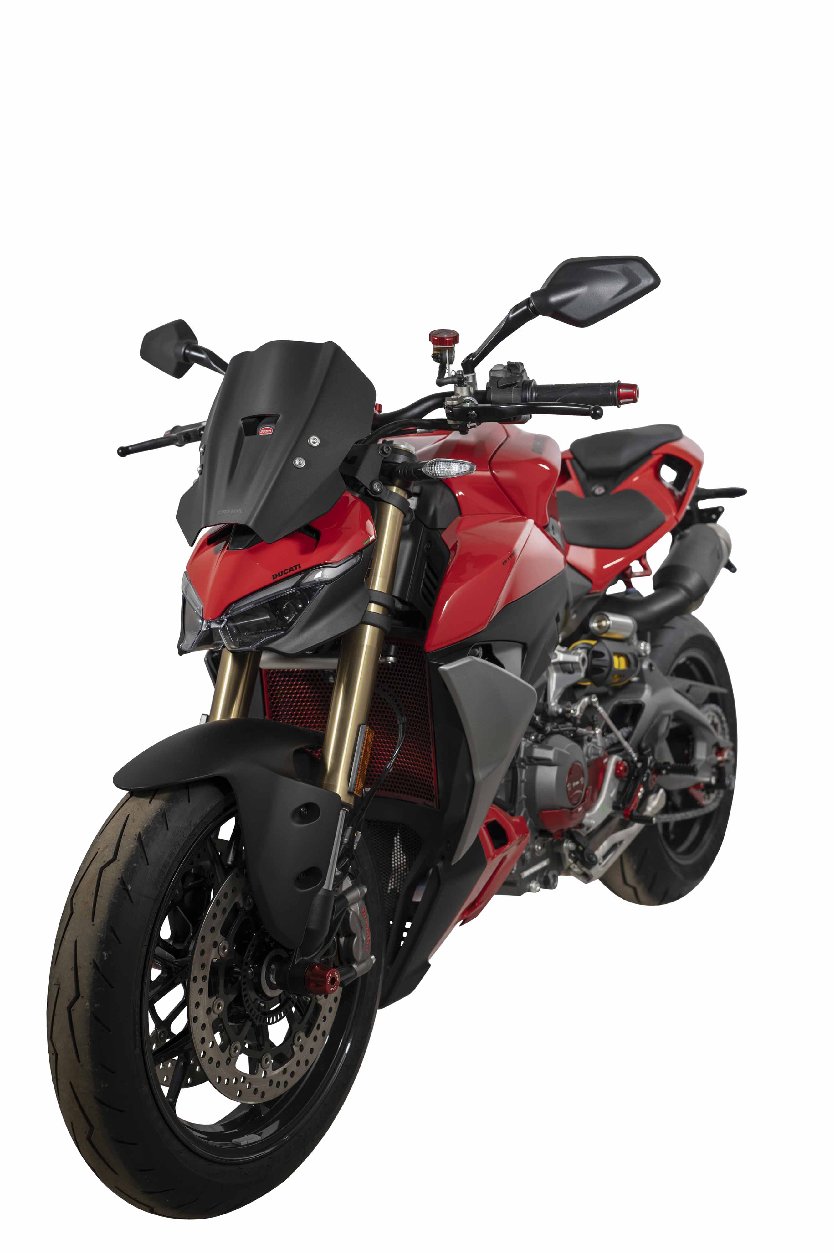 Isotta Racing Sport Windscreen | Light Smoke | Dark Smoke | Matte Black | Clear | Ducati Streetfighter V2 2025>2026 - Pyramid Motorcycle Accessories