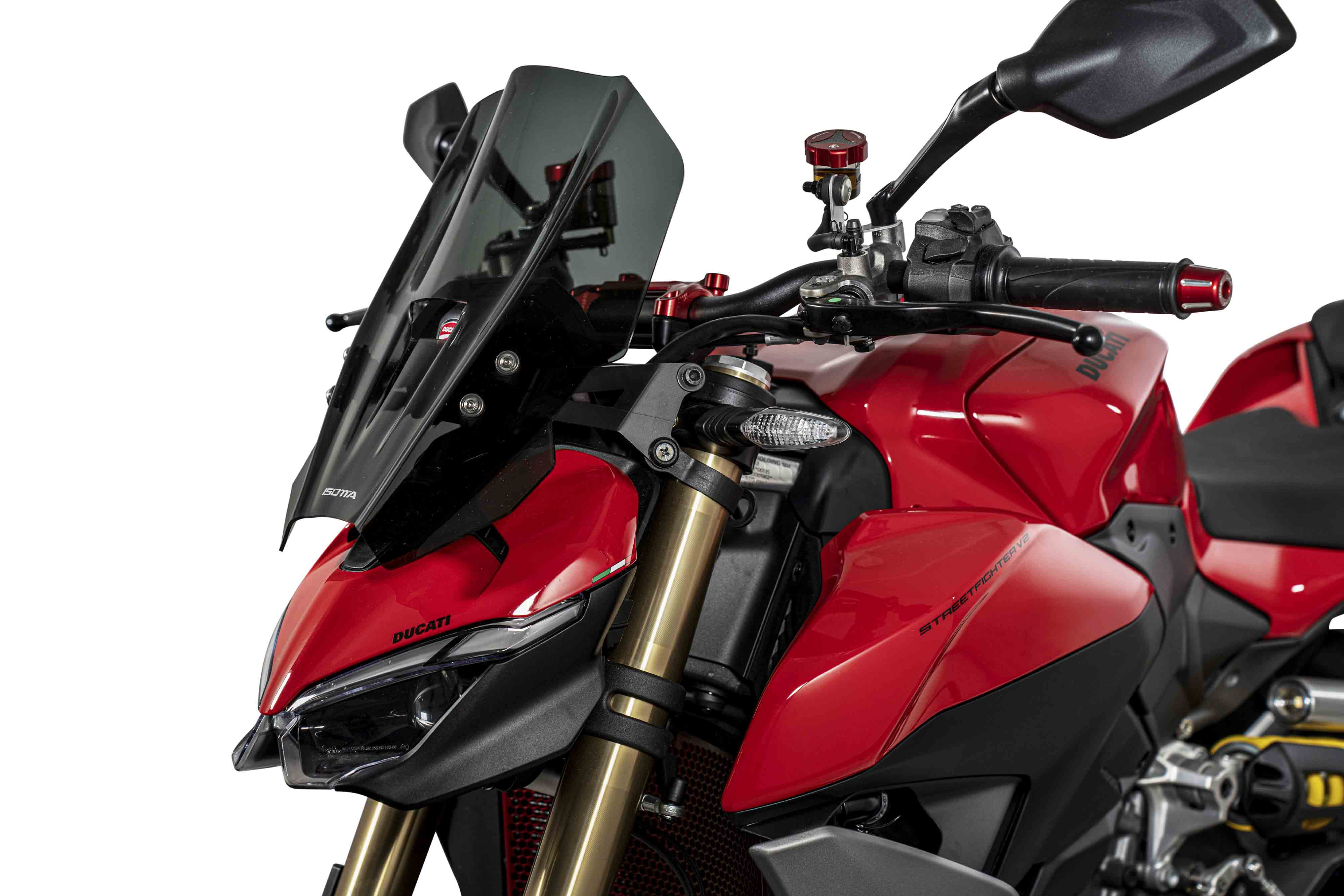Isotta Sport Windscreen | Light Smoke | Dark Smoke | Clear | Ducati Streetfighter V2 2025>2026 - Pyramid Motorcycle Accessories
