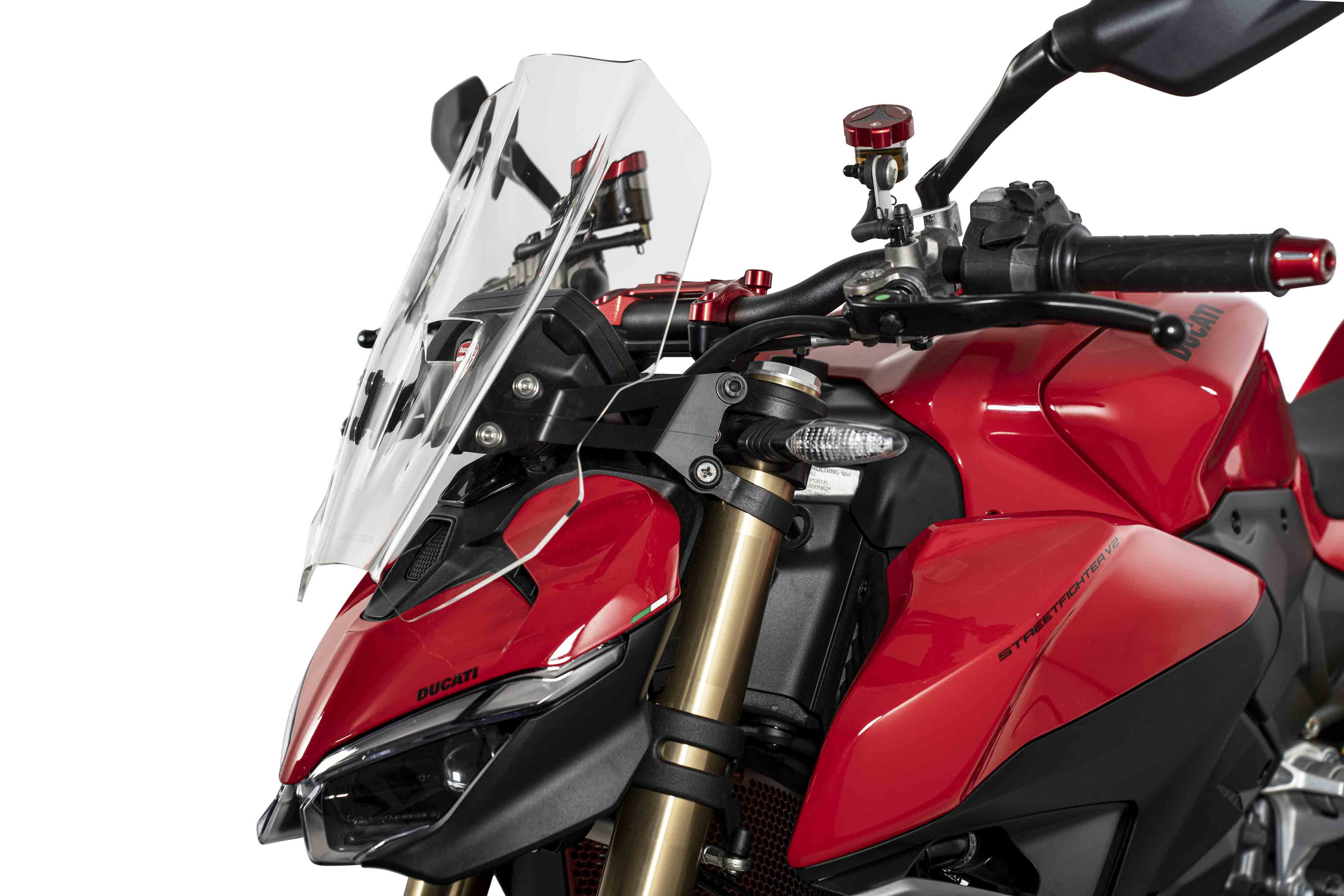 Isotta Sport Windscreen | Light Smoke | Dark Smoke | Clear | Ducati Streetfighter V2 2025>2026 - Pyramid Motorcycle Accessories