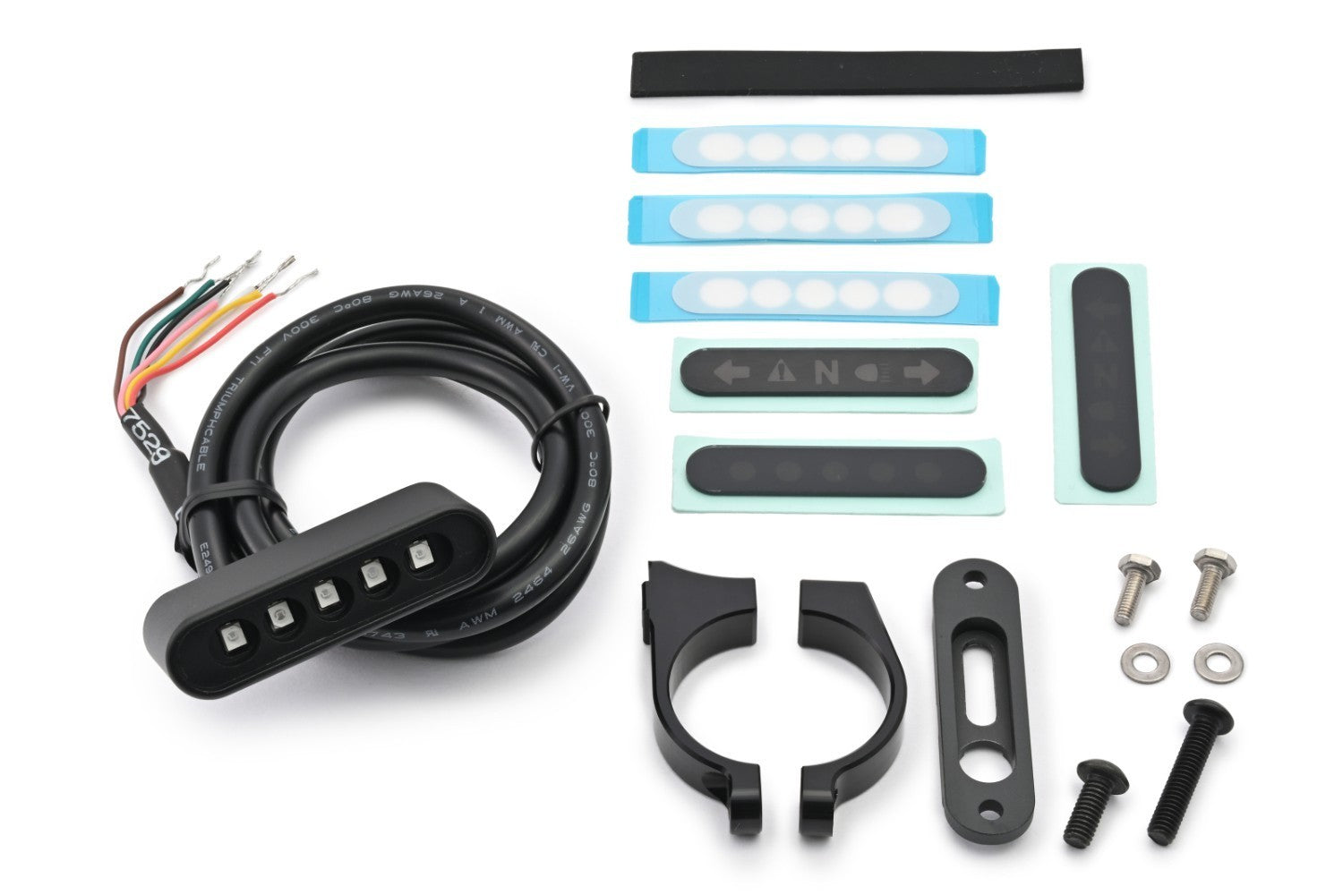 Daytona 'Gamma' Micro Indicator Dashboard Black W/Clamp - Pyramid Motorcycle Accessories