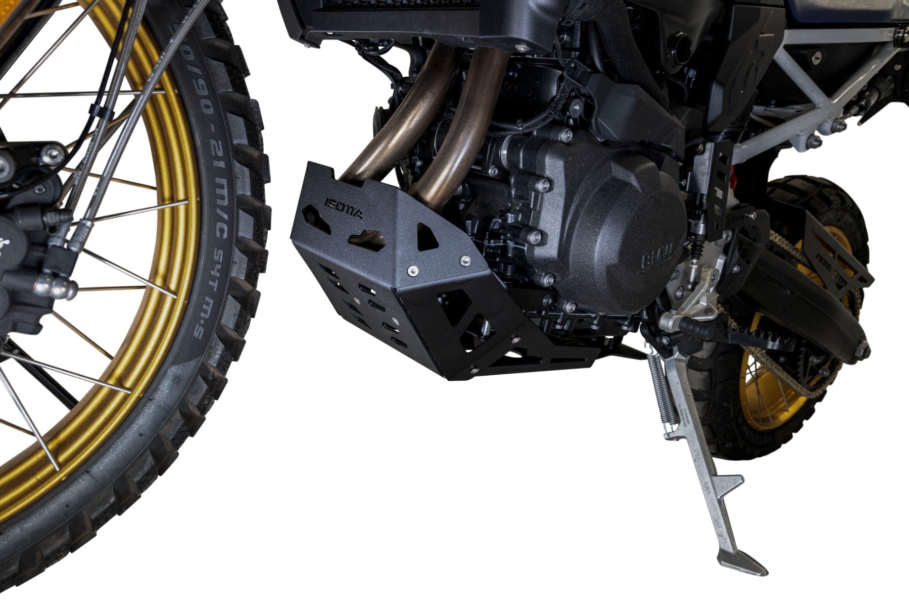 Isotta Engine Guard Bash Plate | Black | BMW F 900 GS 2024>2025 - Pyramid Motorcycle Accessories