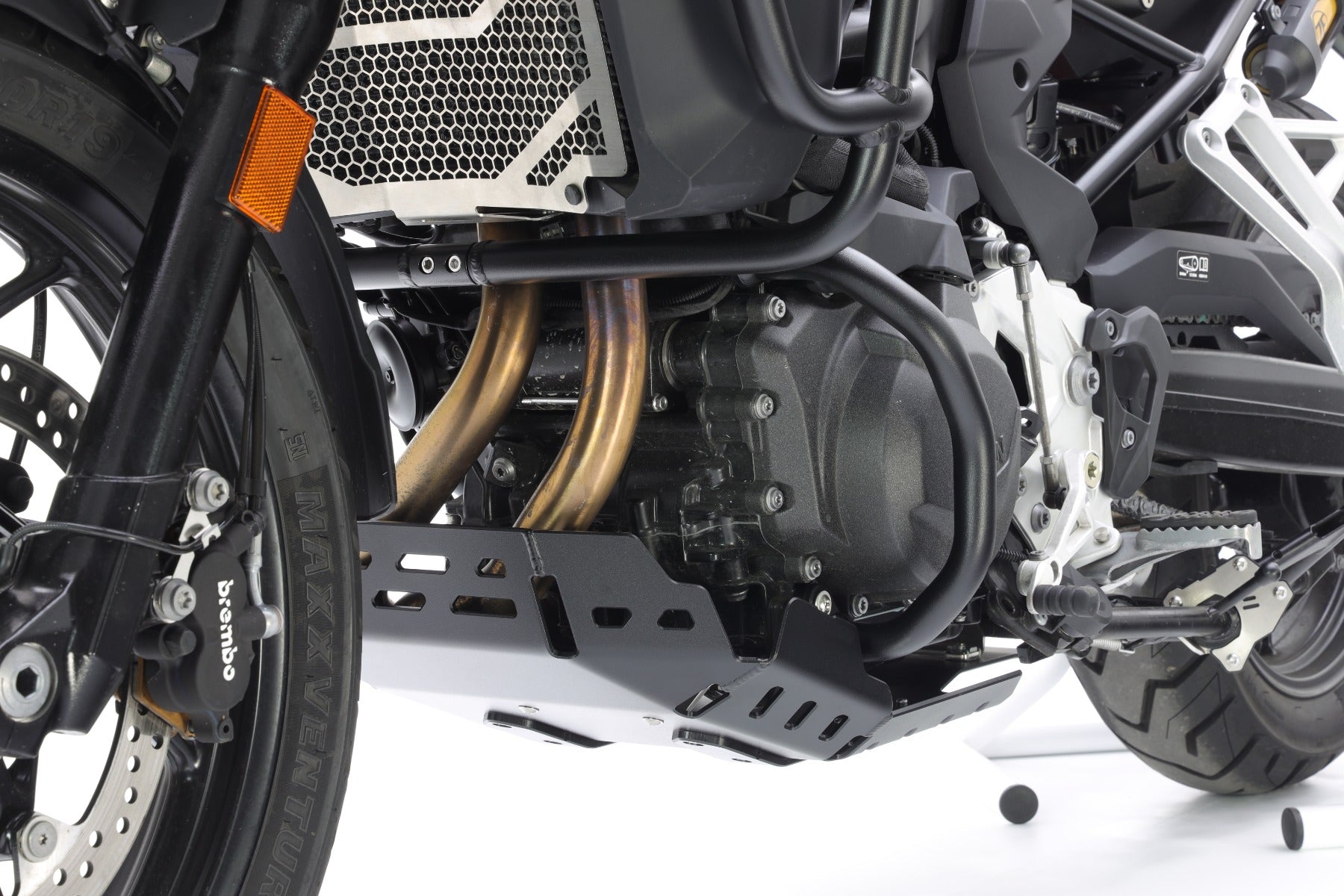 Isotta Engine Guard Bash Plate | Black | BMW F 750/800/850 GS - Pyramid Motorcycle Accessories