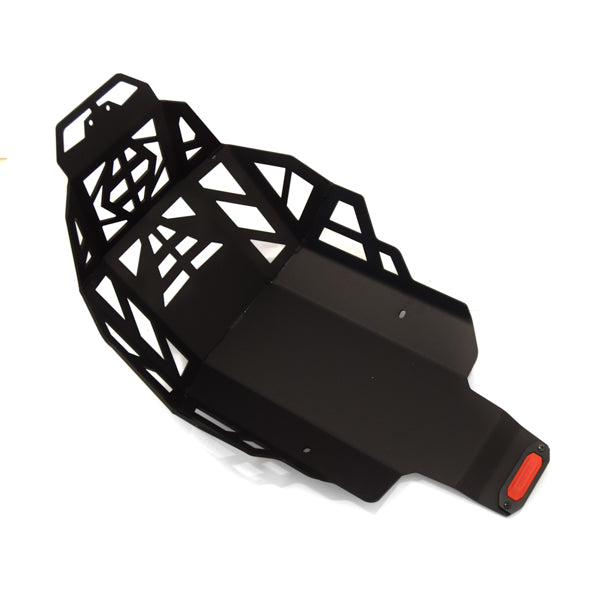 Isotta Engine Guard Bash Plate XL | Textured Black | Yamaha Tenere 700 2019-2024 - Pyramid Motorcycle Accessories