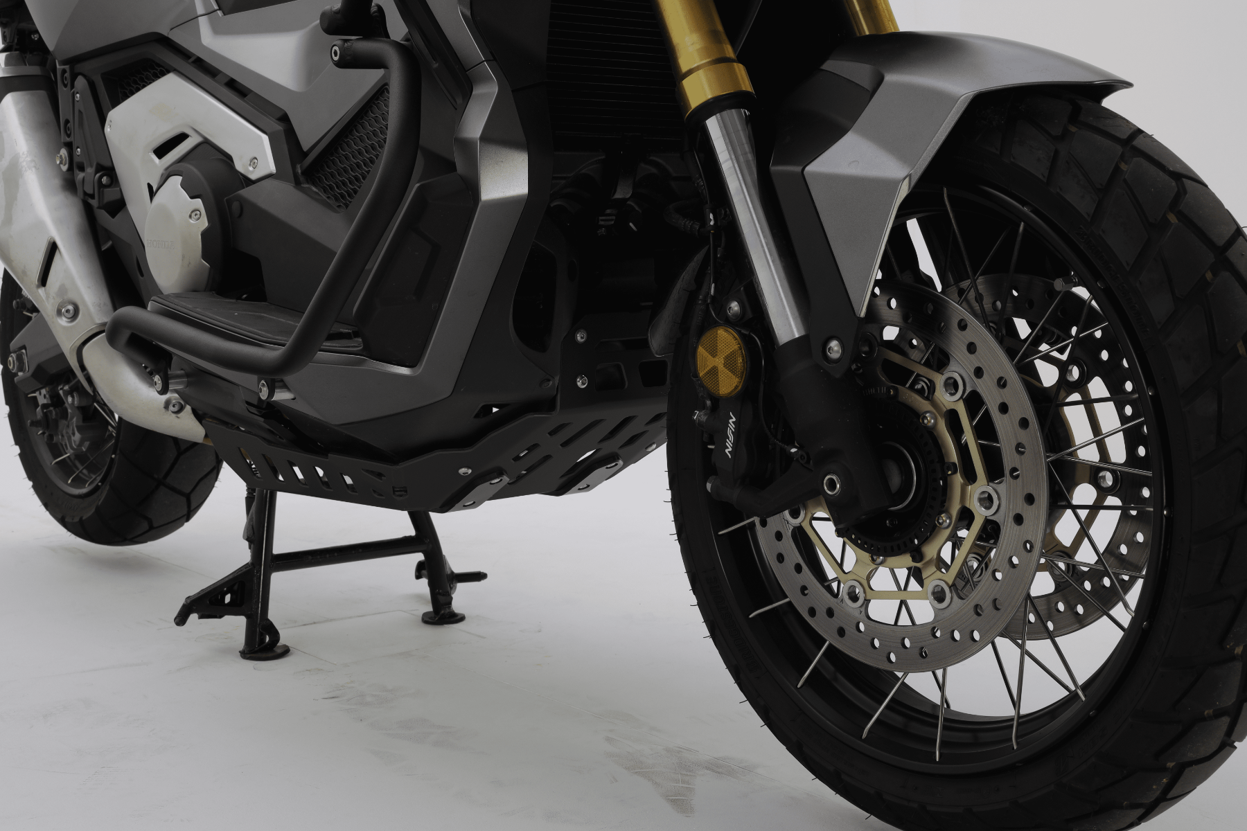 Isotta Engine Guard Bash Plate | Black | Honda X-ADV 2017>2023 - Pyramid Motorcycle Accessories