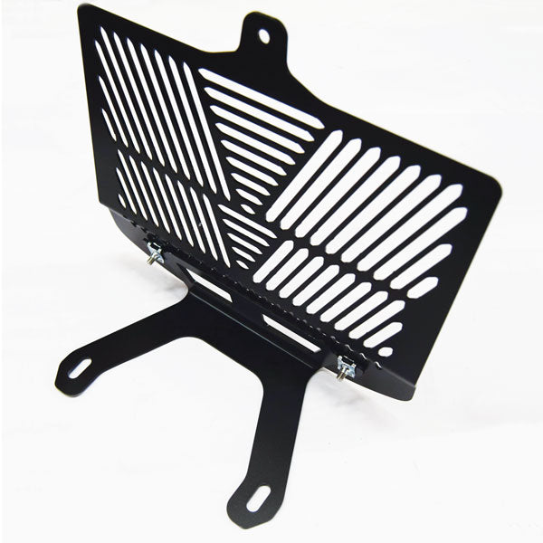 Isotta Radiator Guard | Black | Moto Guzzi MGX-21 2016>2020 - Pyramid Motorcycle Accessories