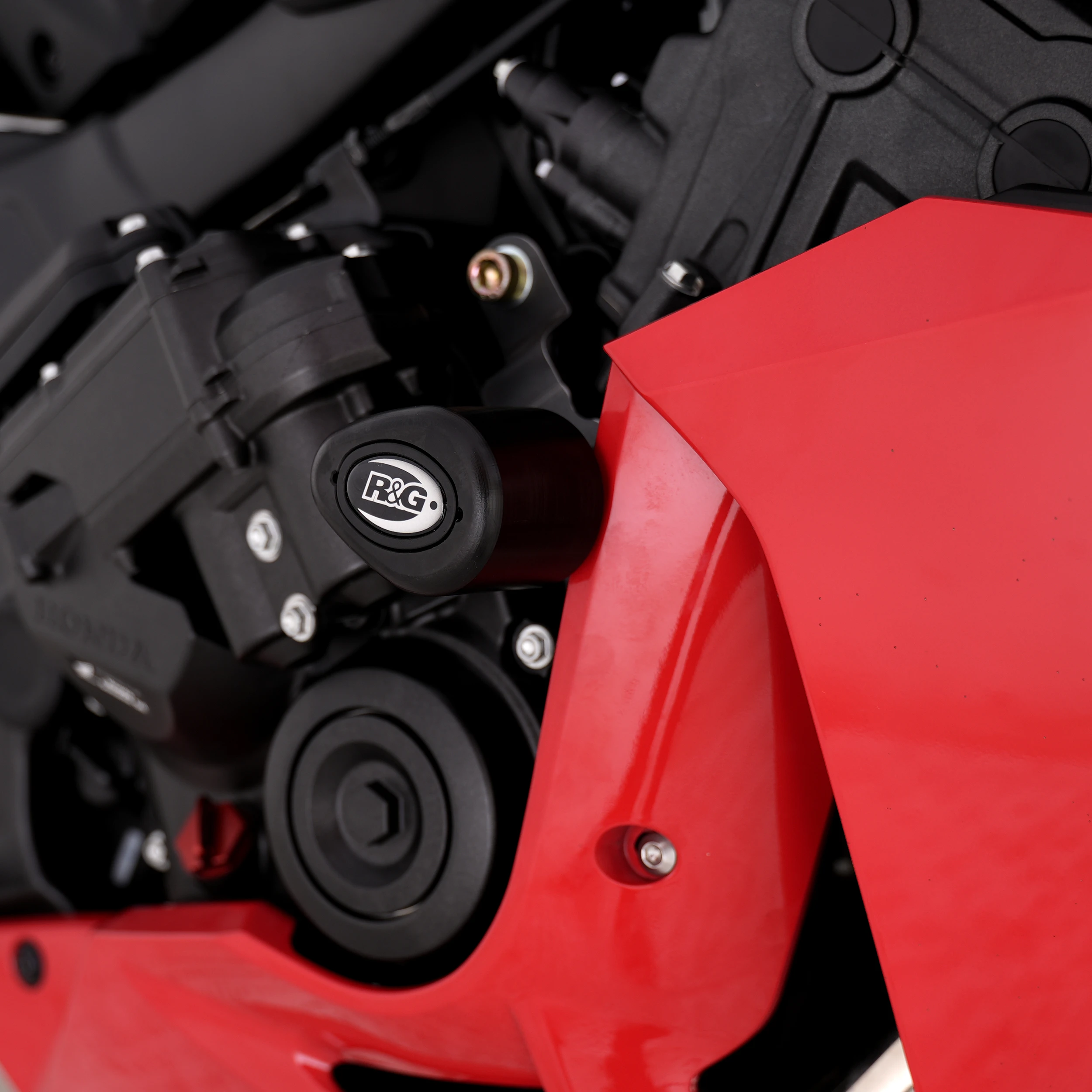 R&G Crash Protectors | Black | Honda CBR 650 R 2024>Current - Pyramid Motorcycle Accessories