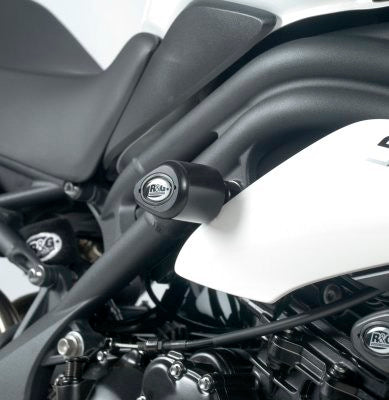 R&G Crash Protectors | Black | Triumph Speed Triple 1050 S 2016>2018 & Triumph Speed Triple 1050 2011>2015 & Triumph Speed Triple 1050 R 2012>2018 & Triumph Speed Triple 1050 RS 2018>2020 - Pyramid Motorcycle Accessories