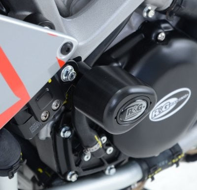 R&G Crash Protectors | Black | Aprilia Tuono V4 1100 2015>2020 & Aprilia Tuono V4 1100 Factory 2015>2020 & Aprilia Tuono V4R 2011>2014