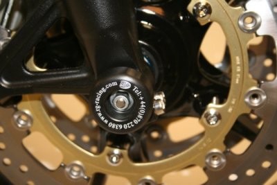 R&G Fork Protectors | Black | Triumph Speed Triple (models produced from 2005-2010) and the Triumph Tiger 1050 '07