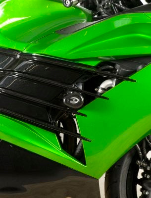 R&G Crash Protectors | White | Kawasaki ZZR 1400 2012>2019
