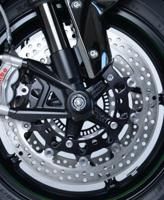 R&G Fork Protectors | Black | Kawasaki Ninja H2(R) '15- 23 & H2 SX '18- '24 - Pyramid Motorcycle Accessories