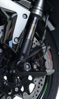 R&G Fork Protectors | Black | Kawasaki Ninja H2(R) '15- 23 & H2 SX '18- '24 - Pyramid Motorcycle Accessories