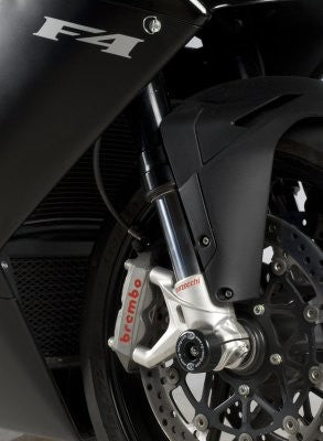 R&G Fork Protectors | Black | MV Agusta F4RR '10- (Ohlins Forks Only)
