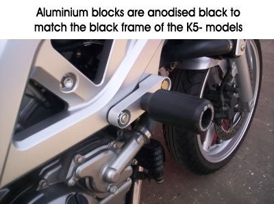 R&G Crash Protectors | Black | Suzuki SV 650 S 2005>2012 & Suzuki SV 650 2005>2012