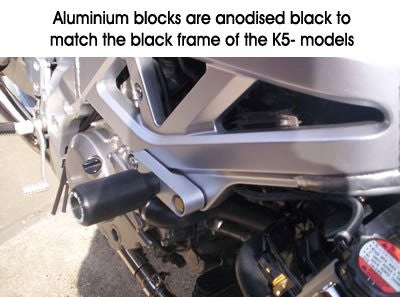 R&G Crash Protectors | Black | Suzuki SV 650 S 2005>2012 & Suzuki SV 650 2005>2012