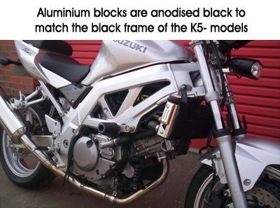 R&G Crash Protectors | Black | Suzuki SV 650 S 2005>2012 & Suzuki SV 650 2005>2012