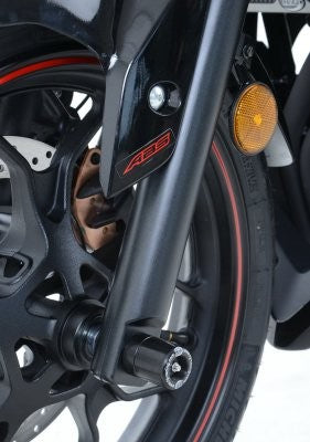 R&G Fork Protectors | Orange | Yamaha R25 '14-, MT-25 '15-, R3 '15-, MT-03 '16- - Pyramid Motorcycle Accessories