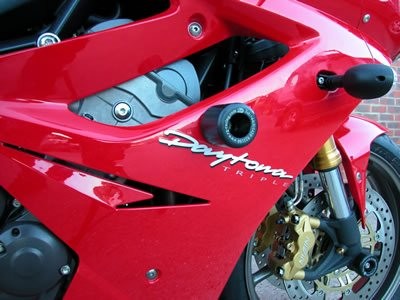R&G Crash Protectors | White | Triumph Daytona 675 2006>2012