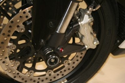 R&G Fork Protectors | Black | Ducati 848, 1098S, 1198S, & Streetfighter (1098) models help to eliminate damage to the front forks during a drop