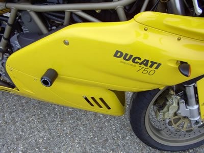R&G Crash Protectors | Black | Ducati 750SS 1999>2000 & Ducati 900SS 1999>2000