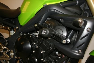 R&G Crash Protectors | White | Triumph Street Triple 675 2007>2012 & Triumph Street Triple 675 R 2008>2012