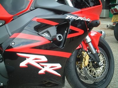 R&G Crash Protectors | Black | Honda CBR 954 RR 2002>2003 & Honda CBR 900 RR 2000>2003