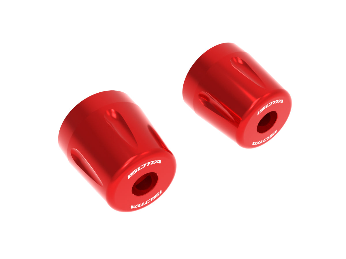 Isotta Bar Ends | Silver| Black | Gold | Red | Moto Guzzi V100 Mandello S 2023>2024 - Pyramid Motorcycle Accessories