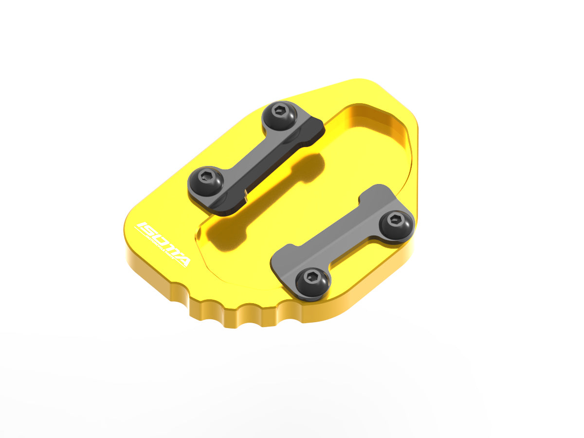 Isotta Side Stand Base Extension | Blue | Black | Gold | Red | BMW R 1300 GS / R 1300 GS Adventure - Pyramid Motorcycle Accessories
