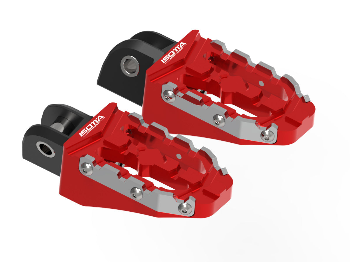 Isotta Enduro Rider Footpegs Kit | Blue | Black | Red | BMW R 1300 GS / Adventure - Pyramid Motorcycle Accessories