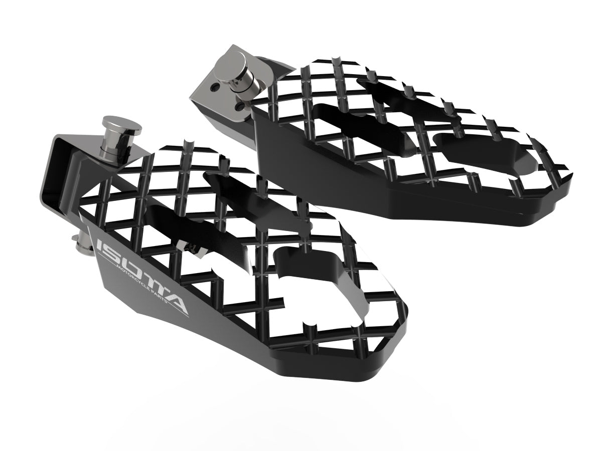 Isotta Touring Passenger Footpegs | Blue | Black | Red | BMW R 1300 GS 2023>2024 - Pyramid Motorcycle Accessories