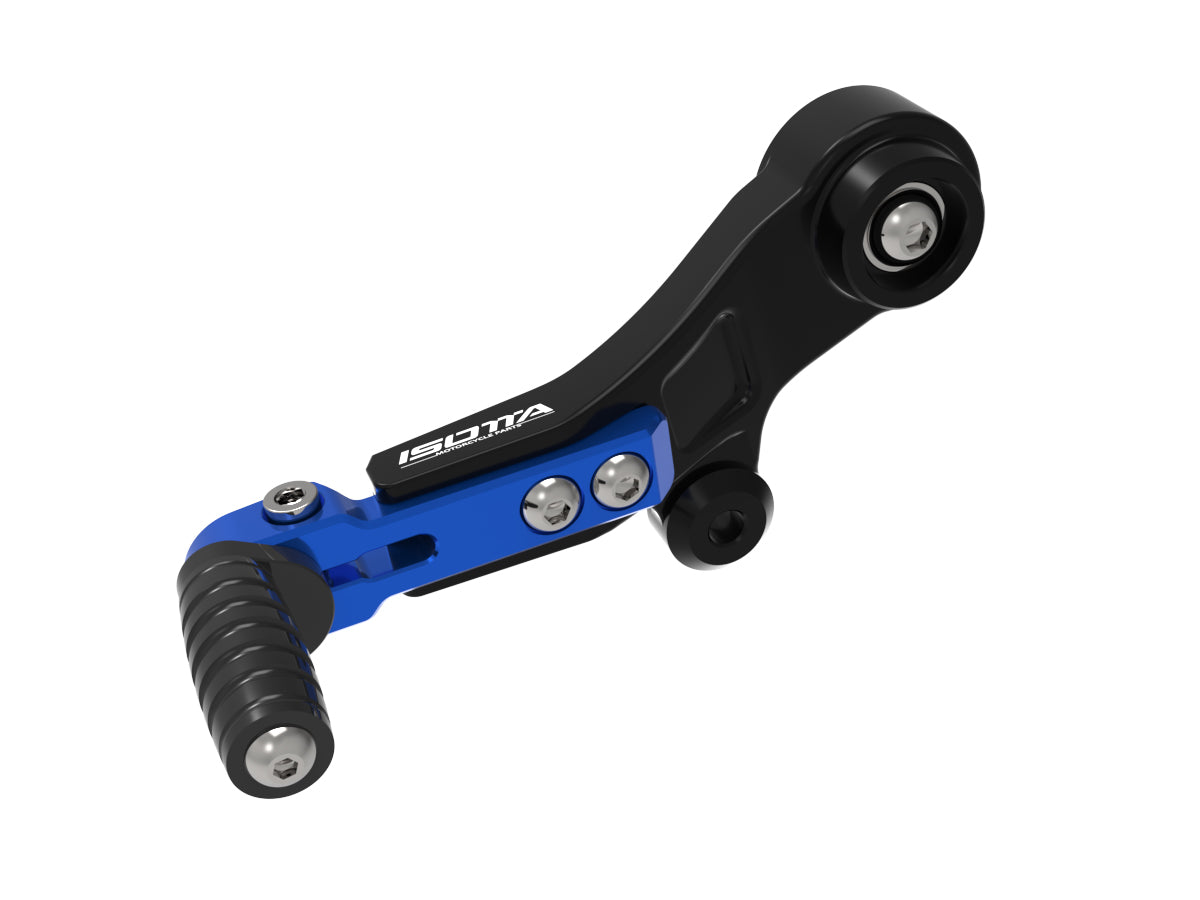 Isotta Adjustable Gear Lever with Toe Peg | Blue | Black | Red | BMW R 1300 GS / Adventure - Pyramid Motorcycle Accessories