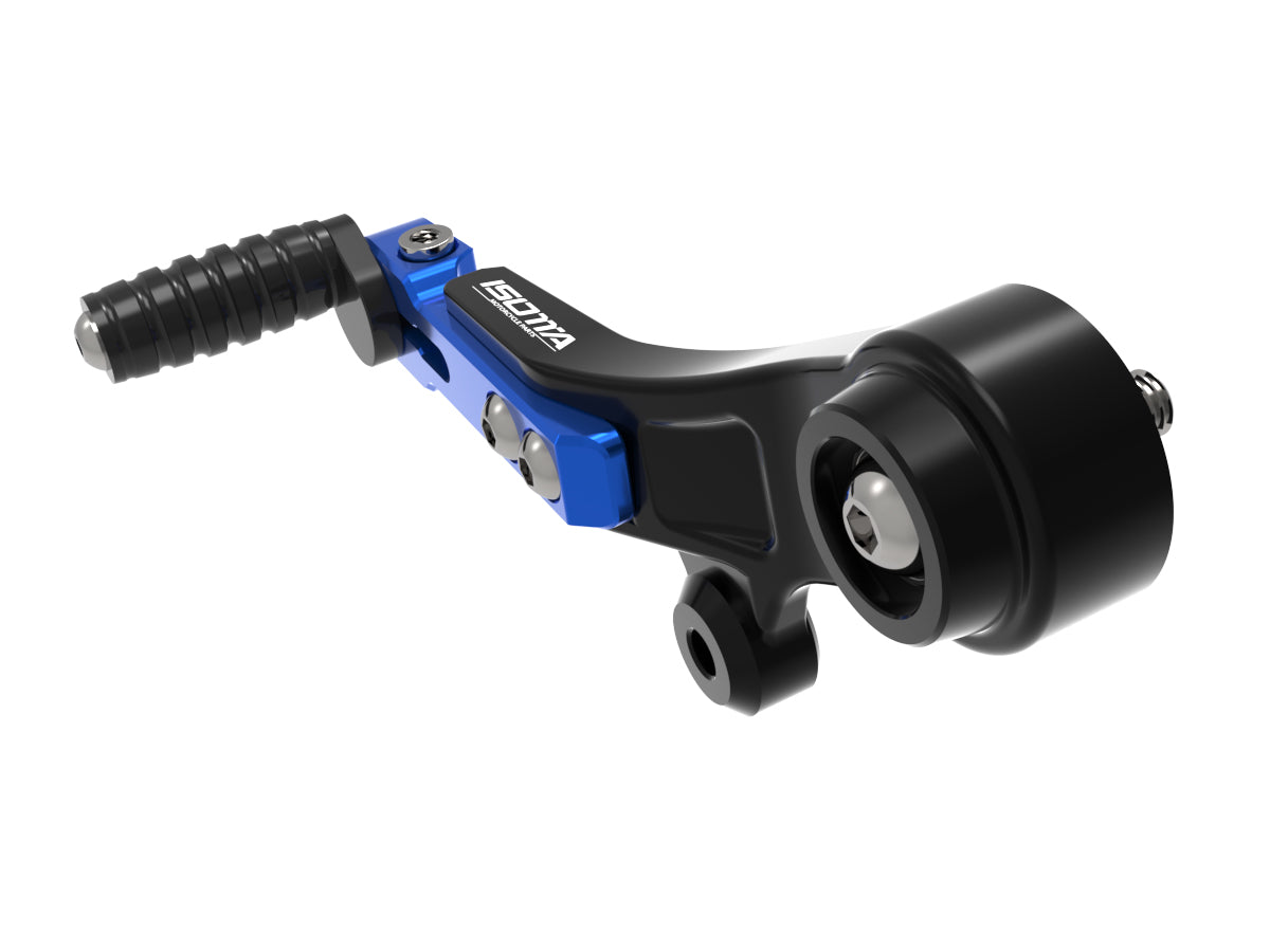Isotta Adjustable Gear Lever with Toe Peg | Blue | Black | Red | BMW R 1300 GS / Adventure - Pyramid Motorcycle Accessories