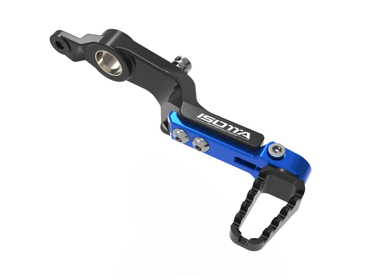 Isotta Adjustable Brake Lever with Foot Peg | Blue | Black | Red | BMW R 1300 GS / Adventure - Pyramid Motorcycle Accessories
