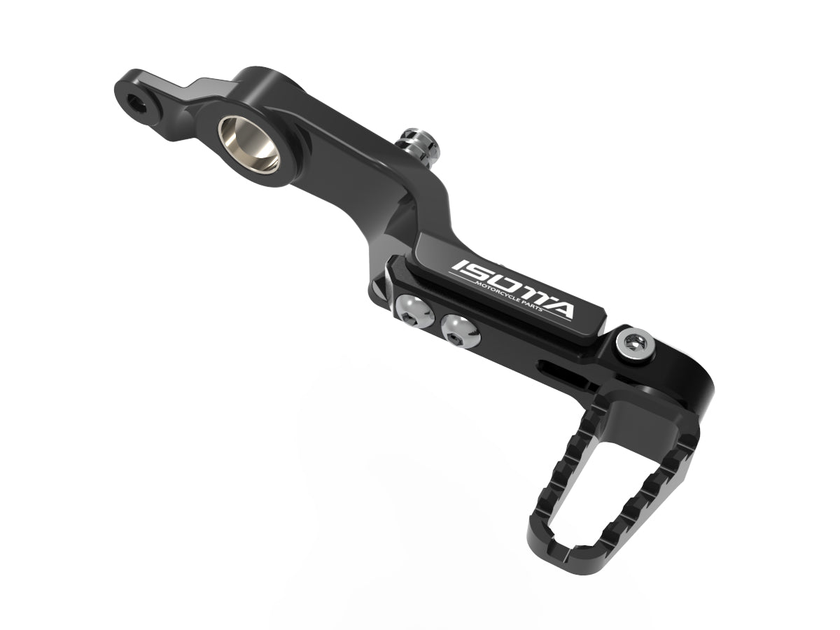 Isotta Adjustable Brake Lever with Foot Peg | Blue | Black | Red | BMW R 1300 GS / Adventure - Pyramid Motorcycle Accessories