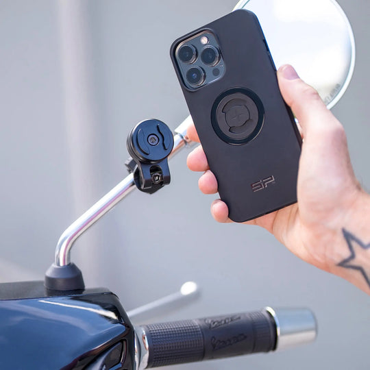 SP Connect Mirror Mount Pro - Black - SPC/SPC+ - Pyramid Motorcycle Accessories