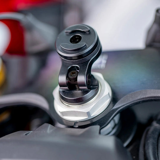 SP Connect Moto Stem Mount - Black - SPC/SPC+ - Pyramid Motorcycle Accessories