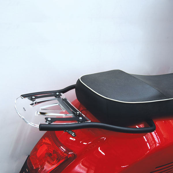 Isotta Luggage Rack | Clear | Piaggio Vespa GT 125 / 200 / 250 / Vespa GTS 125 / 300 - Pyramid Motorcycle Accessories