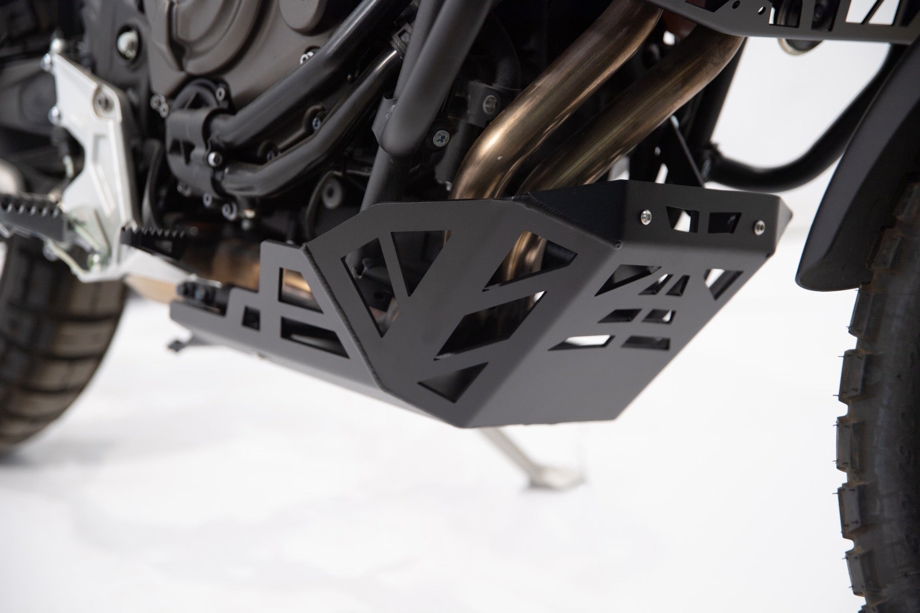 Isotta Engine Guard Bash Plate | Textured Black | Yamaha Tenere 700 2019-2024 - Pyramid Motorcycle Accessories