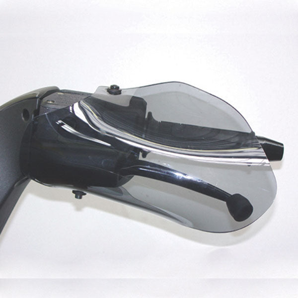 Isotta Left Handguard | Blue | Light Smoke | Clear | Yamaha Majesty 400 2004>2014 - Pyramid Motorcycle Accessories