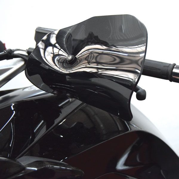 Isotta Handguards | Dark Smoke | Clear | BMW K 1600 Grand America 2017>2024 - Pyramid Motorcycle Accessories