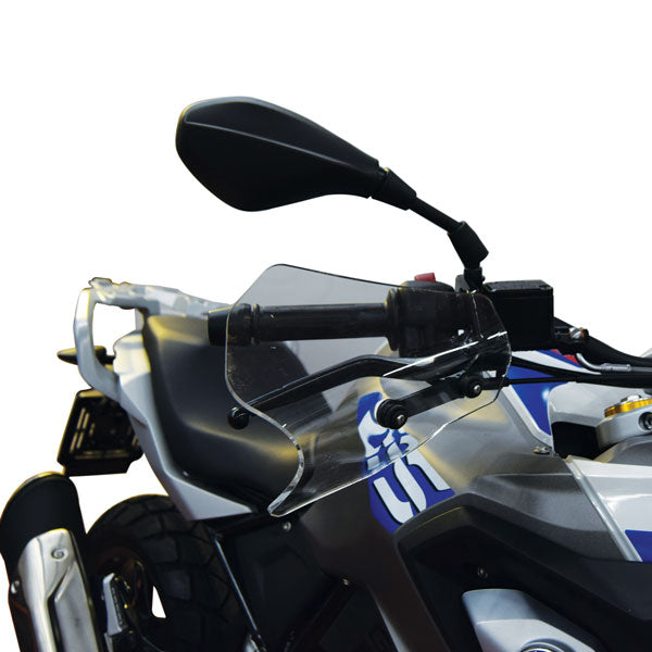 Isotta Handguards | Light Smoke | Dark Smoke | Clear | BMW G 310 GS 2017>2024 - Pyramid Motorcycle Accessories