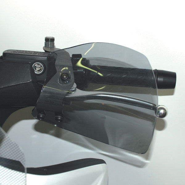 Isotta Handguards | Light Smoke | Clear | Kymco Xciting 300 R / 500 R 2007>2014 - Pyramid Motorcycle Accessories