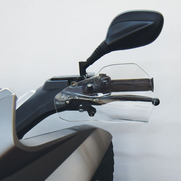 Isotta Handguards | Light Smoke | Clear | Quadro Qooder / QV3 2018>2019 - Pyramid Motorcycle Accessories