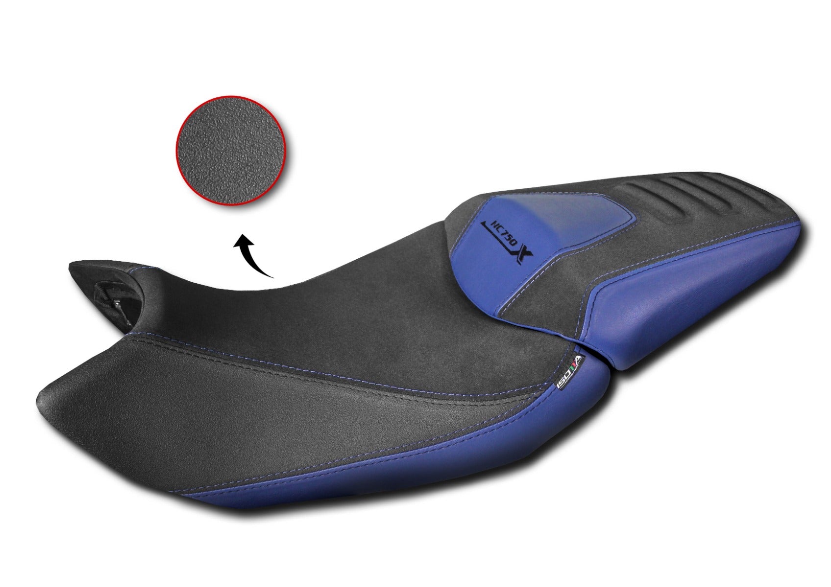 Isotta Seat Cover | Blue | Honda NC 750 X 2021>2024 - Pyramid Motorcycle Accessories