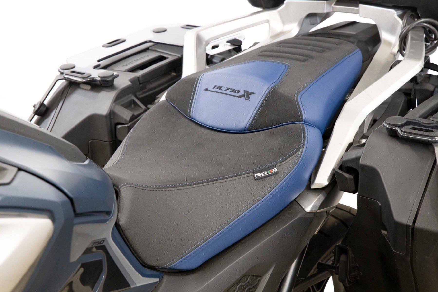 Isotta Seat Cover | Blue | Honda NC 750 X 2021>2024 - Pyramid Motorcycle Accessories