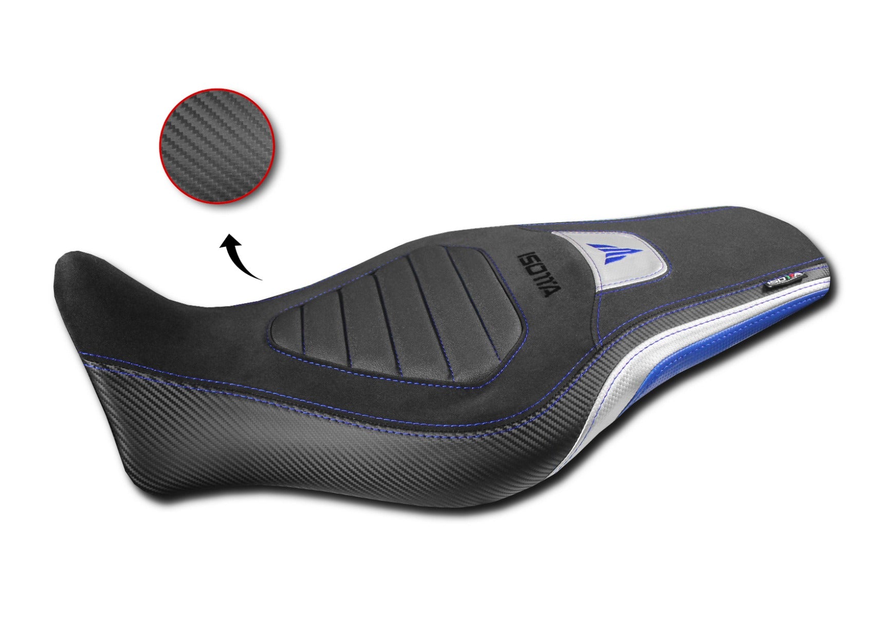 Isotta Seat Cover | Blue | Yamaha MT-09 SP 2021>2023 - Pyramid Motorcycle Accessories
