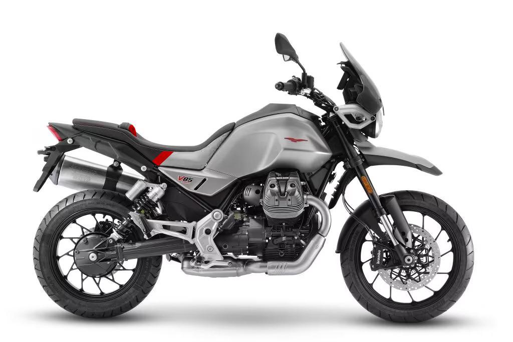 Isotta Comfort Seat Cover | Black/Grey/Red | Moto Guzzi V85 TT 2019>2023 - Pyramid Motorcycle Accessories