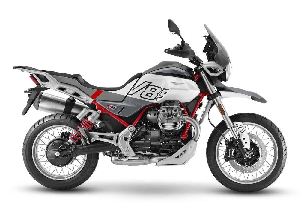 Isotta Comfort Seat Cover | Black/Grey/White/Red | Moto Guzzi V85 TT 2019>2023 - Pyramid Motorcycle Accessories
