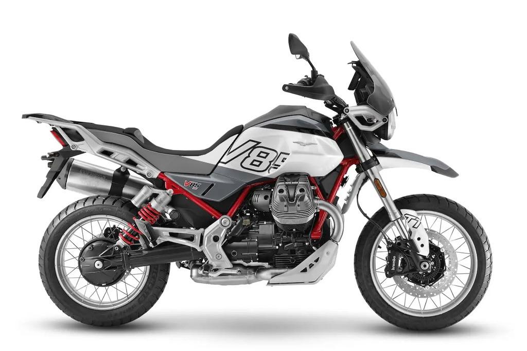 Isotta Comfort Seat Cover | Black/Grey/White | Moto Guzzi V85 TT 2019>2023 - Pyramid Motorcycle Accessories